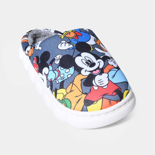 Boys Slipper Fur HH-005-GREY