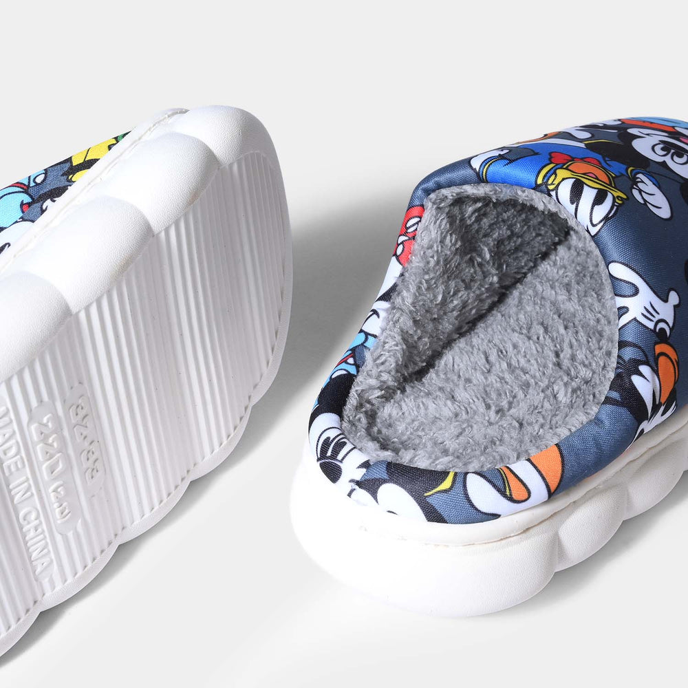 Boys Slipper Fur HH-005-GREY