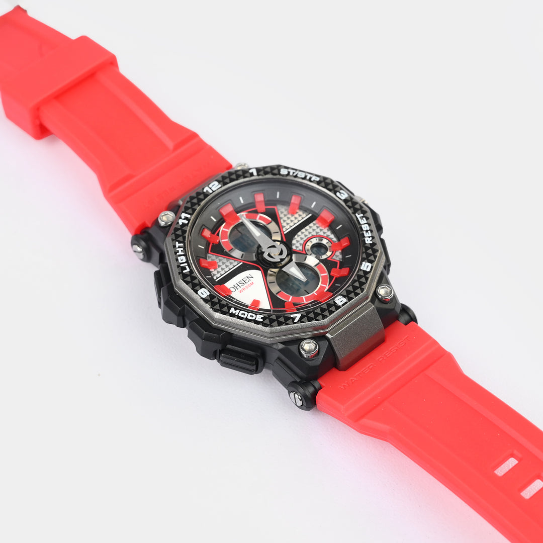 Dual Functionality Sports Digital Wrist Watch