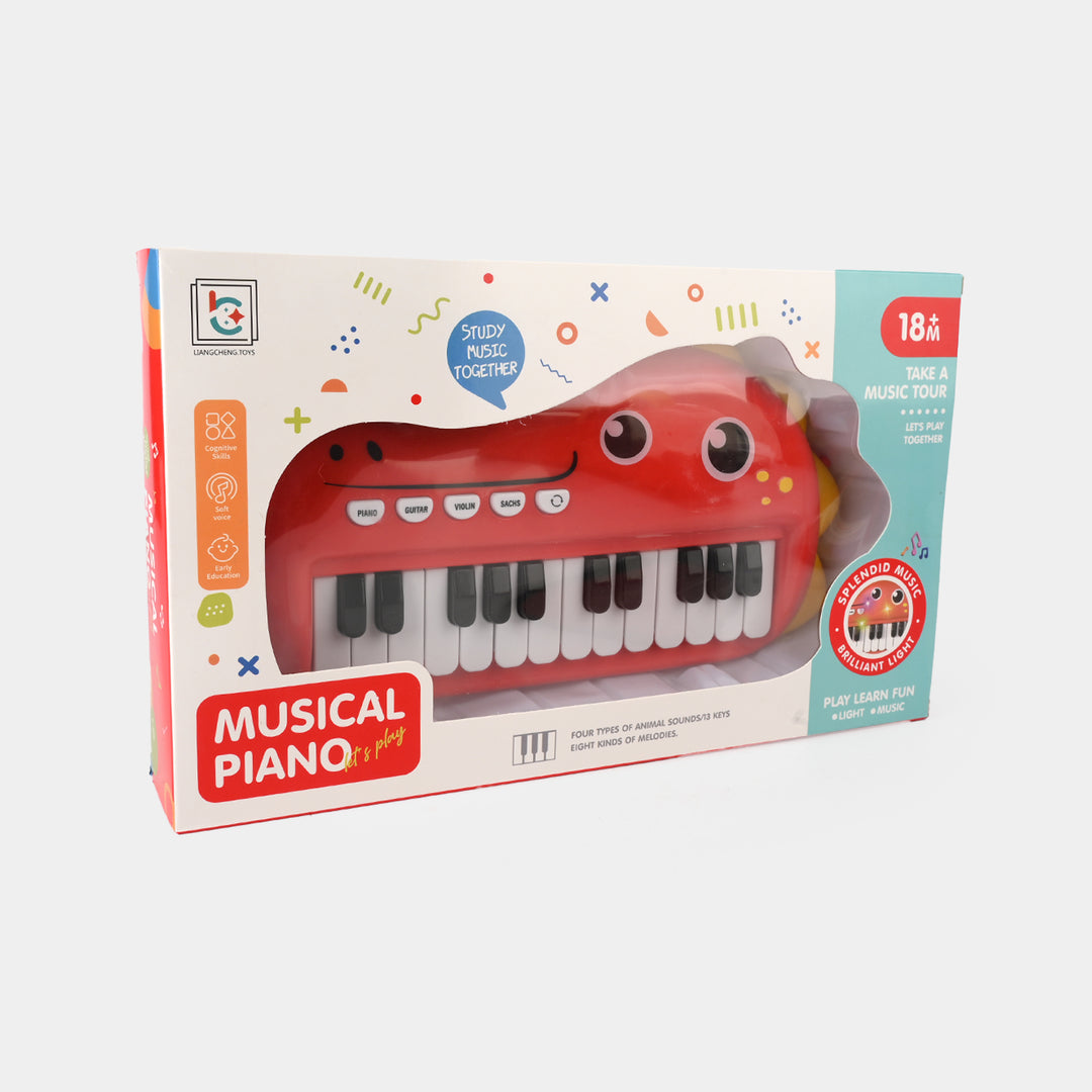 Cute Dino Face Theme Kids Piano Fun Musical Learning Toy
