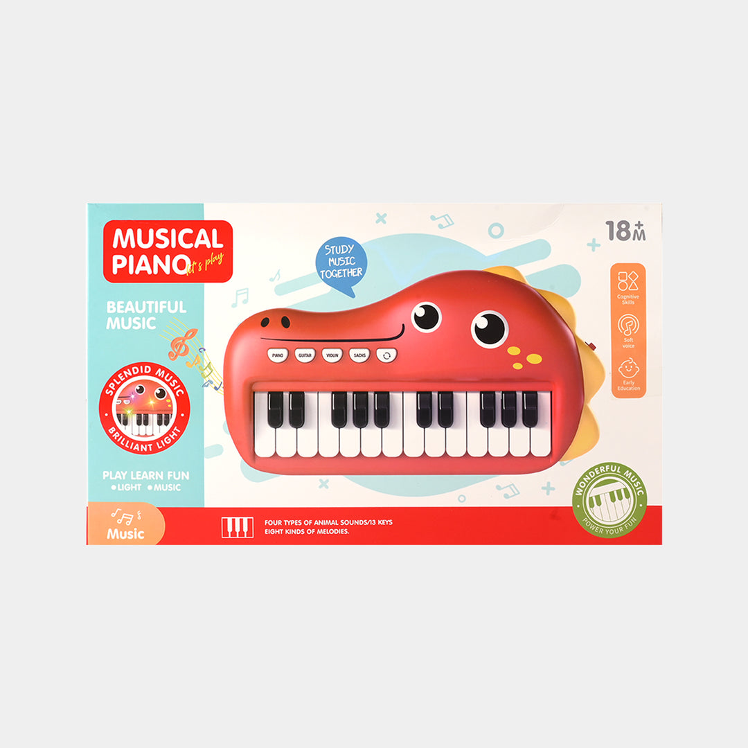 Cute Dino Face Theme Kids Piano Fun Musical Learning Toy