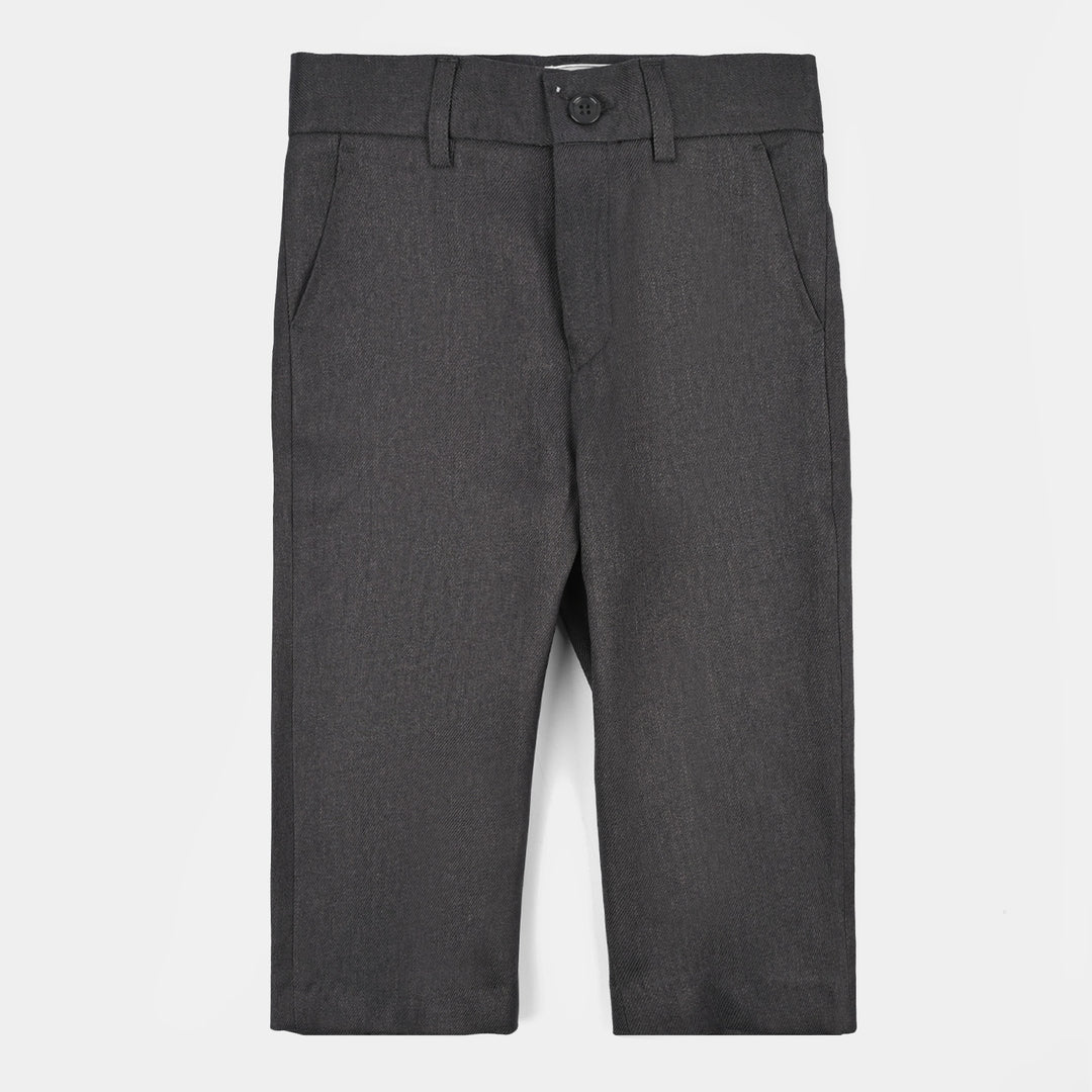 Boys Cotton, Polyester Coat Pant-D.Grey