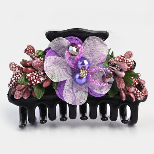 Girls Flower Hair Catcher/Claw Clip