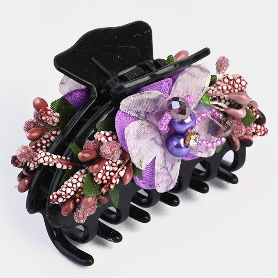 Girls Flower Hair Catcher/Claw Clip