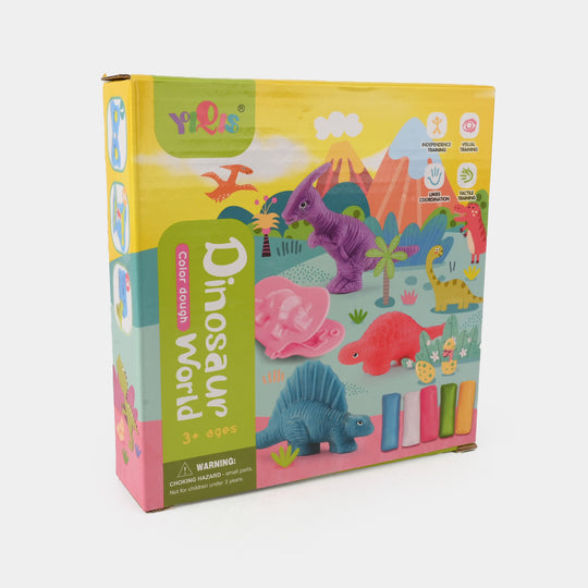 DINOSAUR WORLD COLOR DOUGH SET FOR KIDS