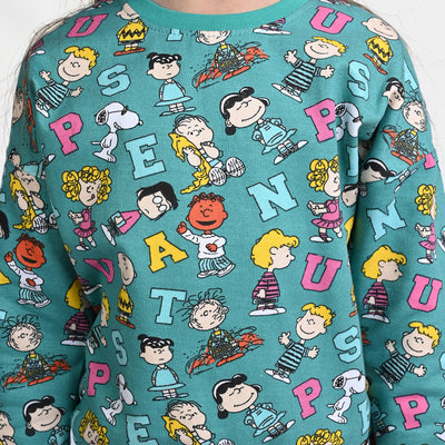 Girls Fleece Sweatshirt Peanuts-Capri Breeze