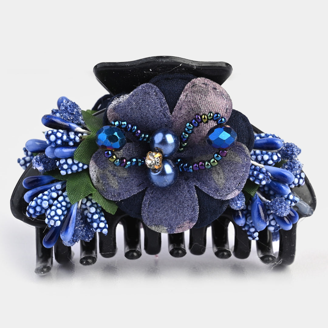 Girls Flower Hair Catcher/Claw Clip