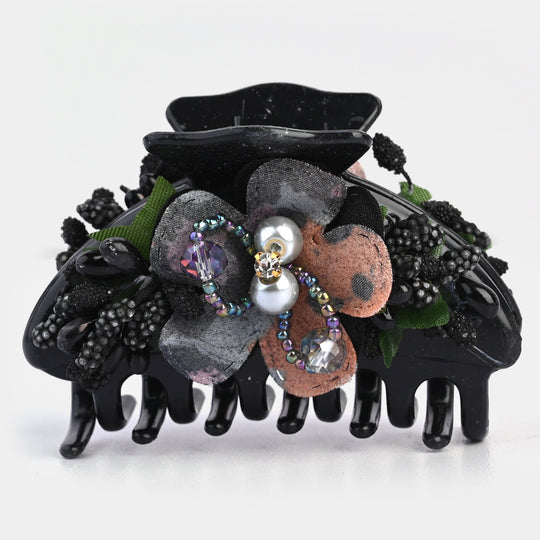 Girls Flower Hair Catcher/Claw Clip