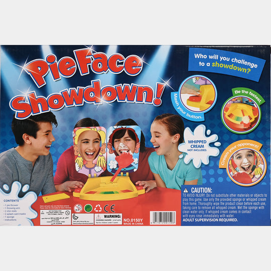 Pie Face Action-Based Head-to-Head Board Game