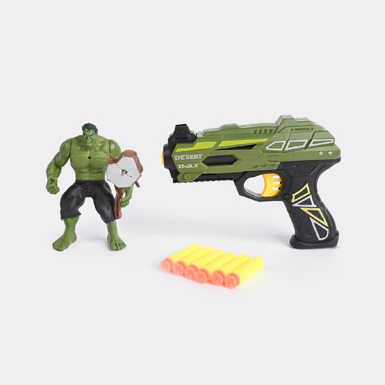 Action Figure Soft Dart Target Play Set For Kids