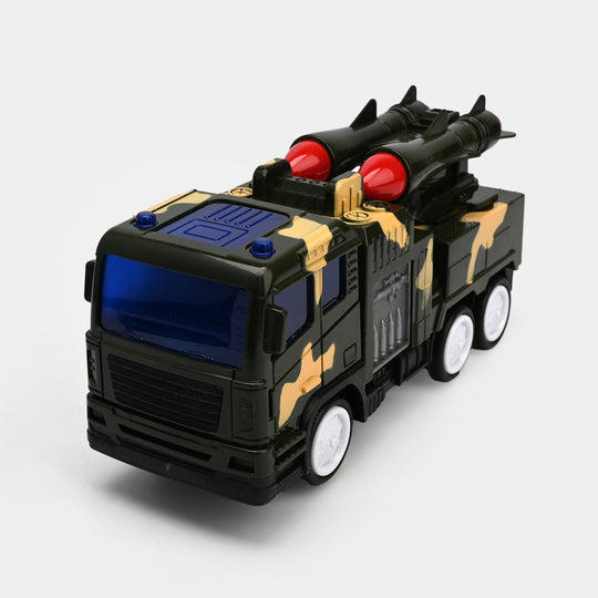 Military Vehicle Toy – Electric Light & Sound Camouflage Truck