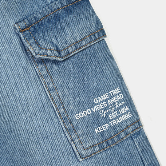 Boys Denim rigid Pant Game Time-Mid.Blue