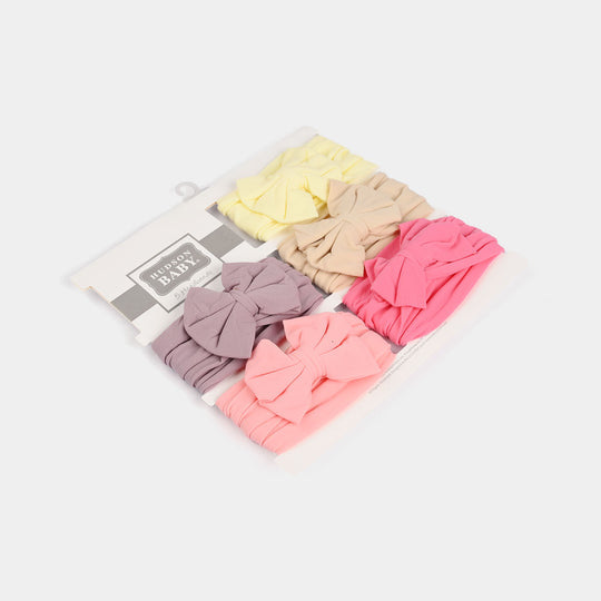 Baby Girl Headbands Pack Of 5 Bow Multicolor