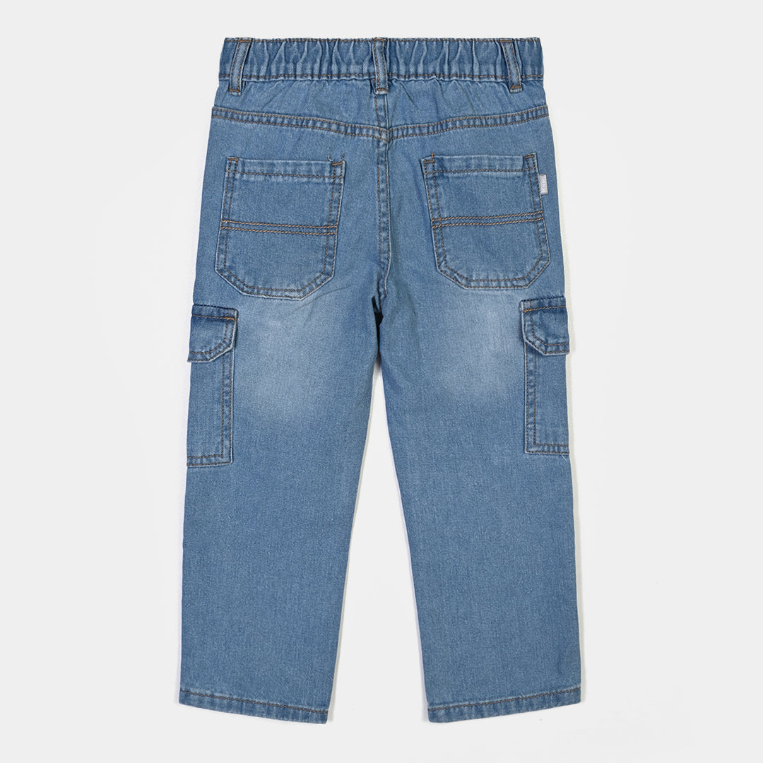 Boys Denim rigid Pant Game Time-Mid.Blue