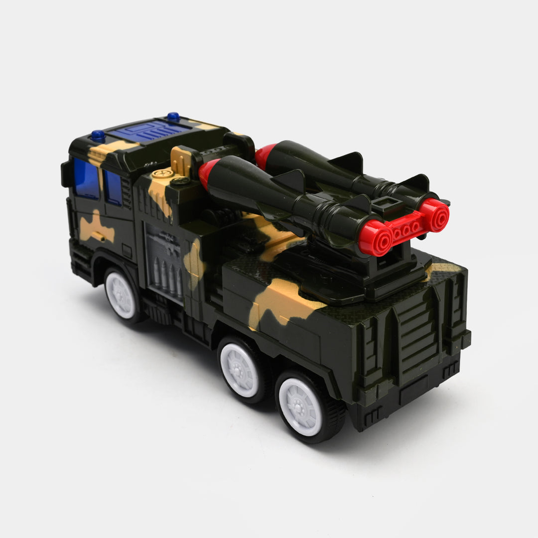 Military Vehicle Toy – Electric Light & Sound Camouflage Truck