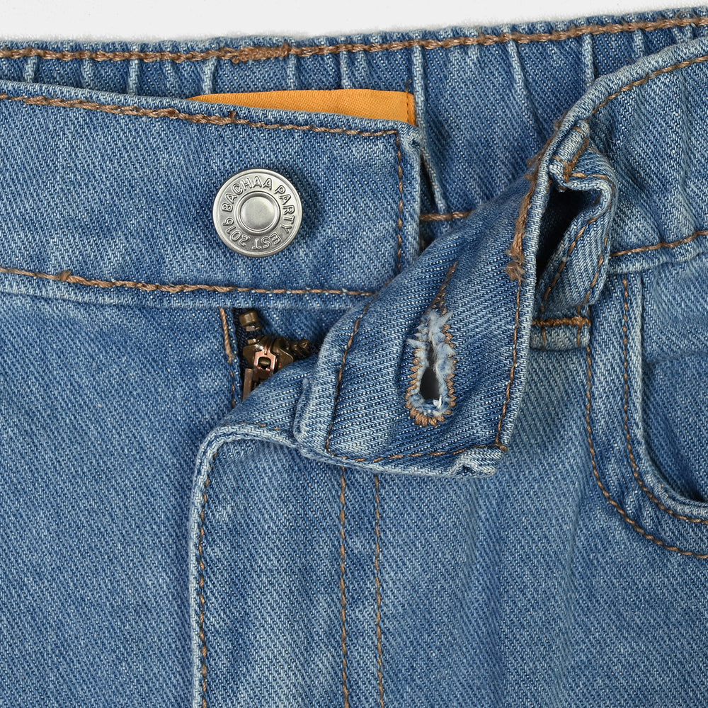 Boys Denim rigid Pant Game Time-Mid.Blue