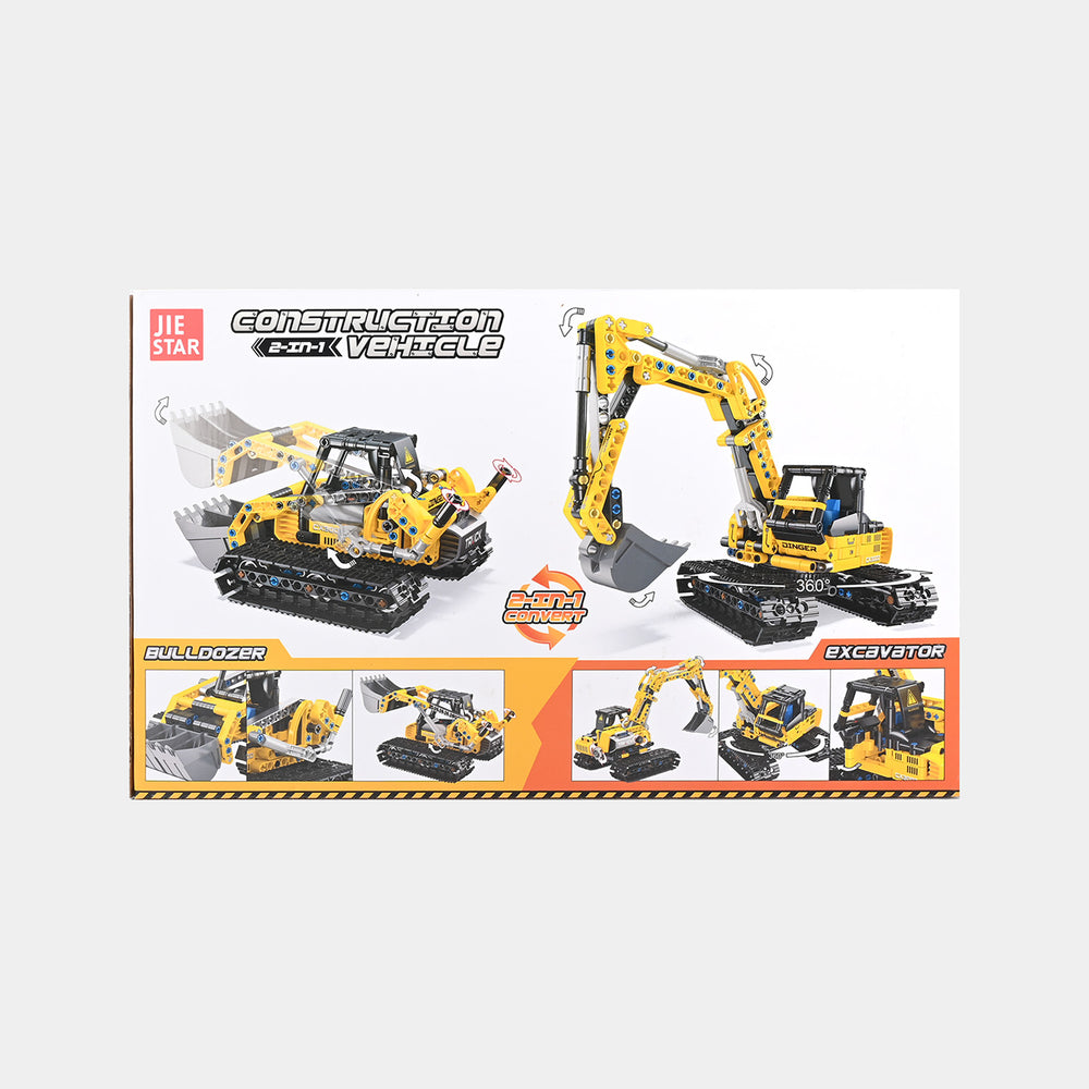 Puzzle Building Blocks 2IN1 Excavator | 399PCs