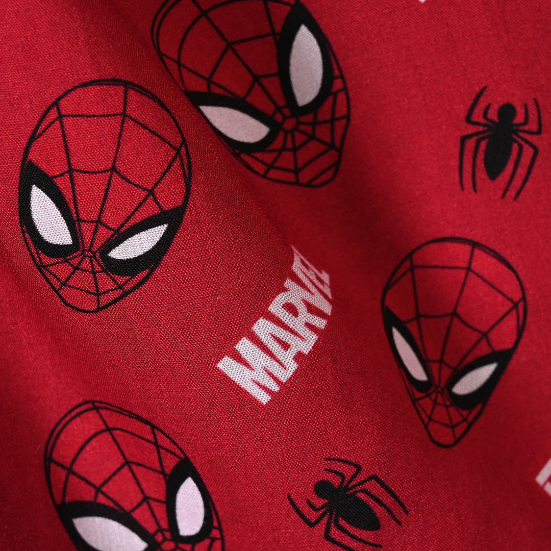 Boys Linen Viscose Nightwear-Character-RED