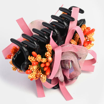 Girls Flower Hair Catcher/Claw Clip