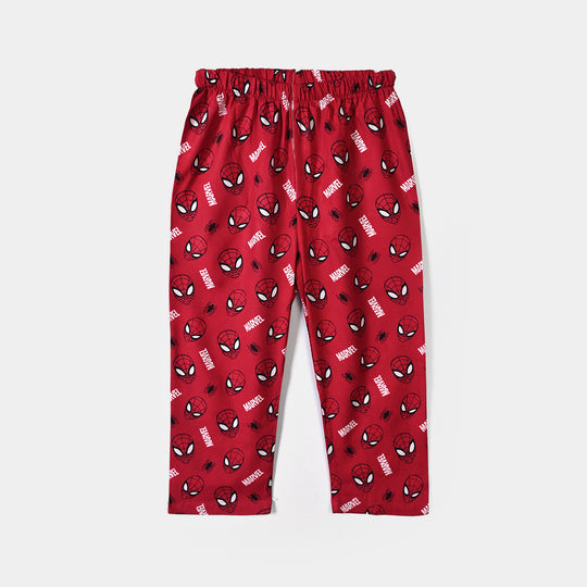 Boys Linen Viscose Nightwear-Character-RED