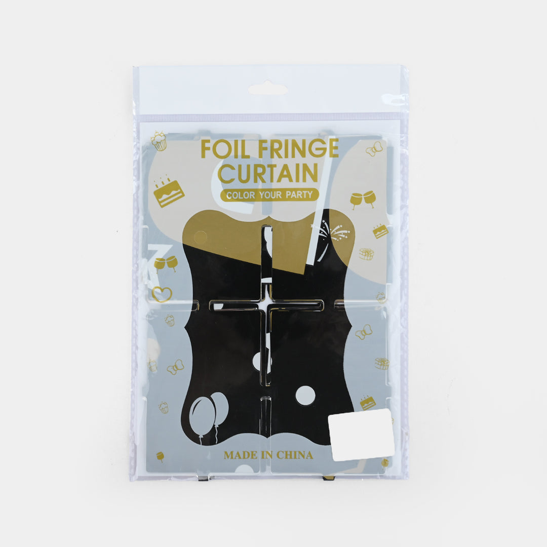Foil Fringe Curtain Party Backdrop