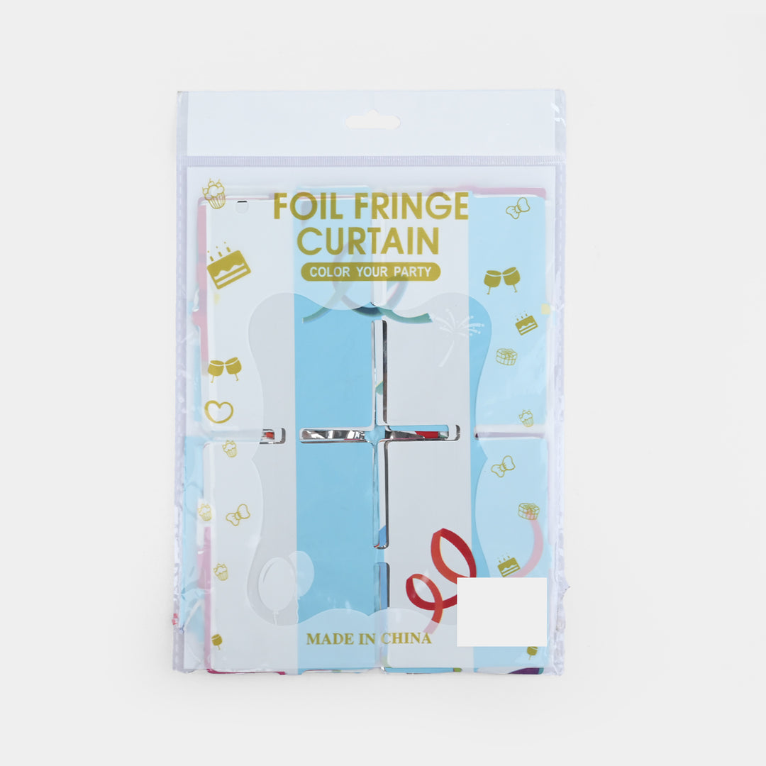 Foil Fringe Curtain Party Backdrop
