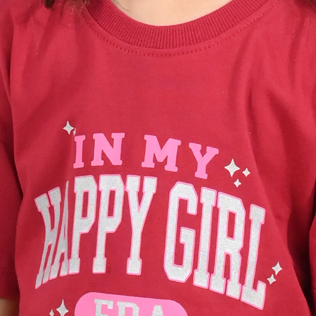 Girls Jersey/Terry 2Piece Suit Happy Girl-Rio.Red