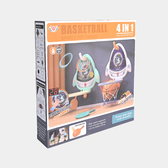 Basketball With Electronic Scoreboard Play Set For Kids