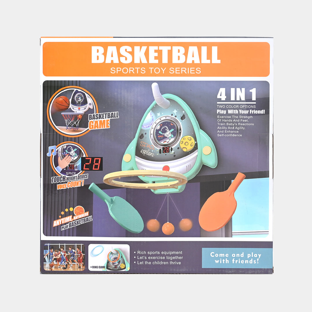 Basketball With Electronic Scoreboard Play Set For Kids