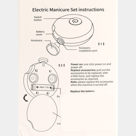 Electric Baby Nail Trimmer & Manicure Set