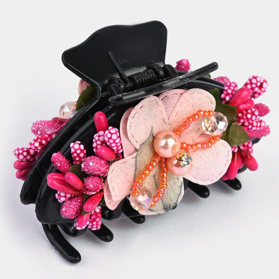 Girls Flower Hair Catcher/Claw Clip