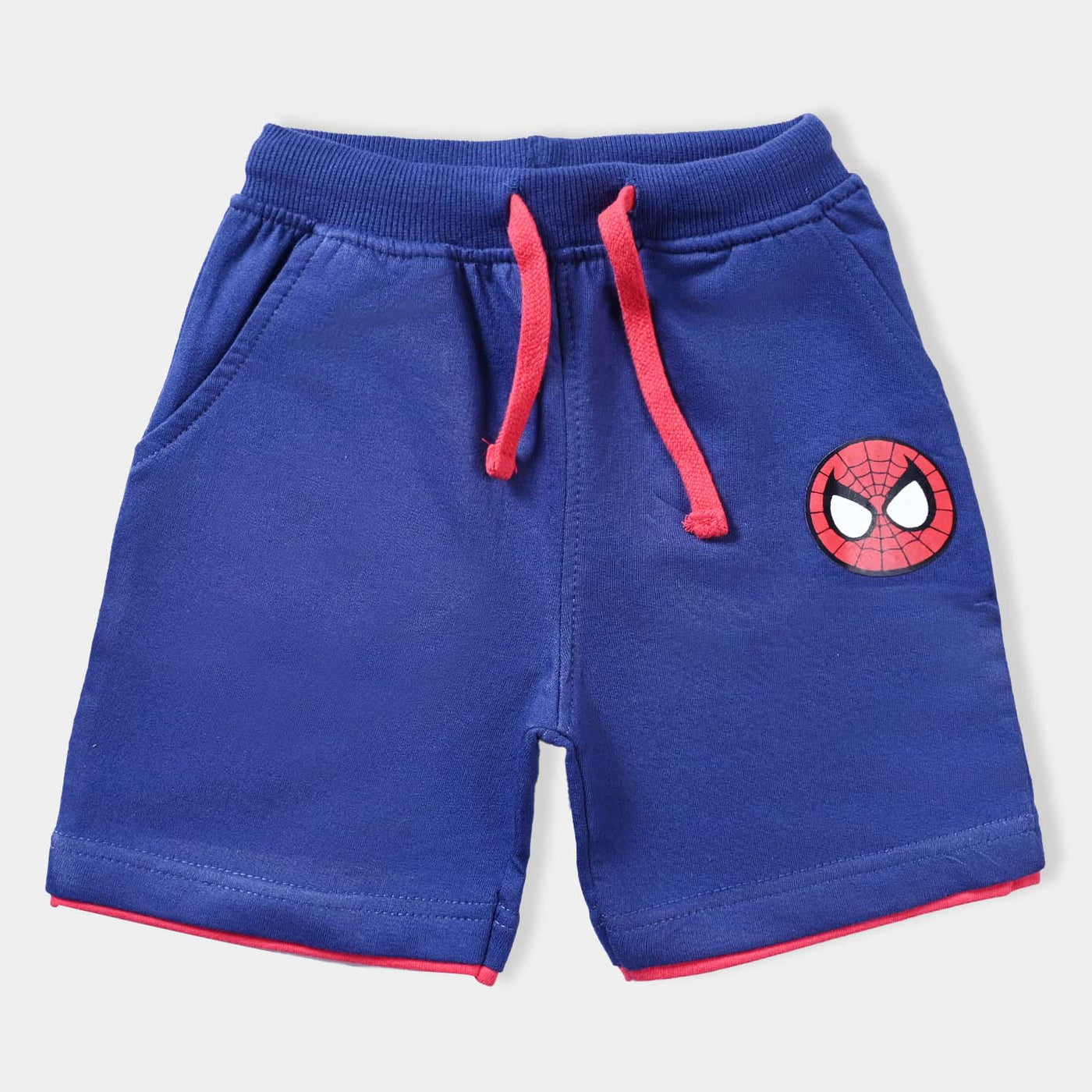 Boys Cotton Terry Jersey Short Character-N.Peony