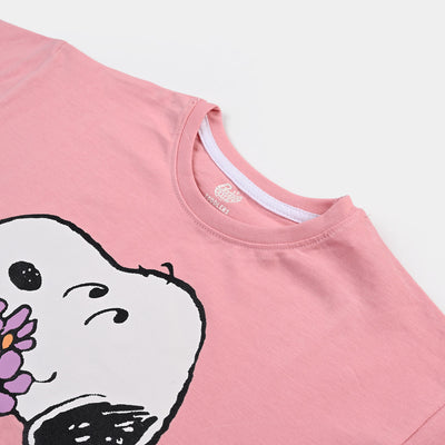 Girls Cotton Jersey T-Shirt H/S -C.Pink