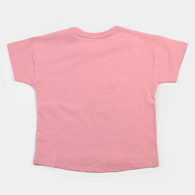 Girls Cotton Jersey T-Shirt H/S -C.Pink