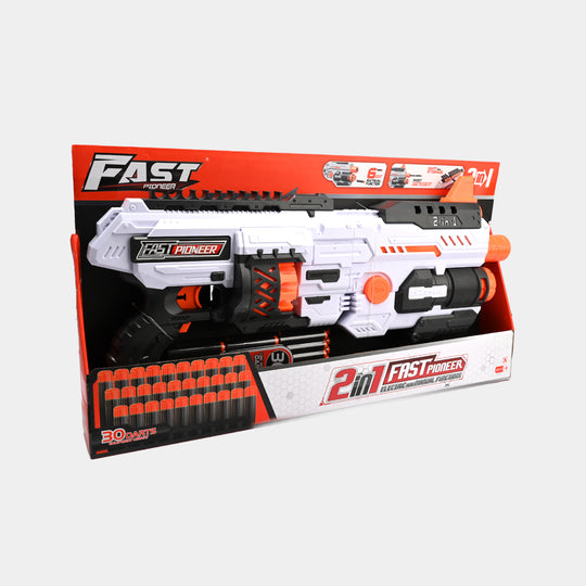 Action Packed Soft Dart Blaster Toy for Kids