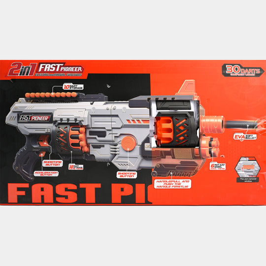 Action Packed Soft Dart Blaster Toy for Kids