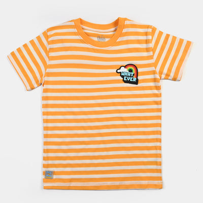 Girls Cotton Jersey T-Shirt H/S What Ever-Citrus