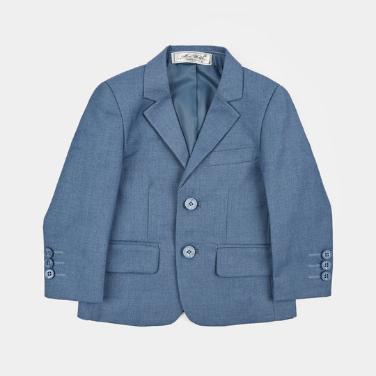 Boys Cotton, Polyester Coat Pant-Blue