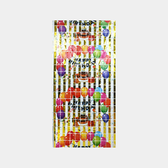 Foil Fringe Curtain Party Backdrop