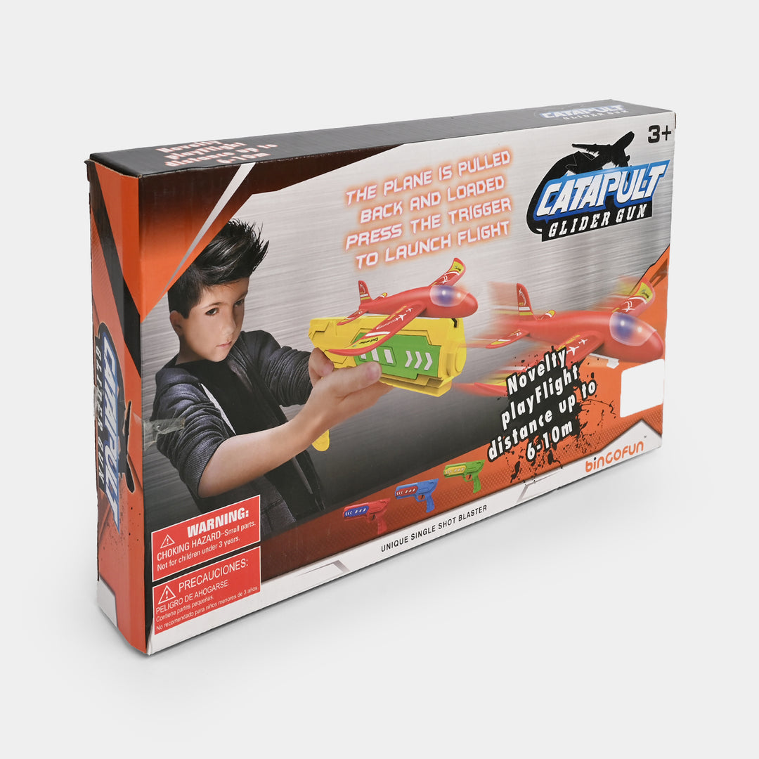 Solid Color Catapult Aircraft Luncher Toy