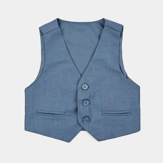 Boys Cotton, Polyester Coat Pant-Blue