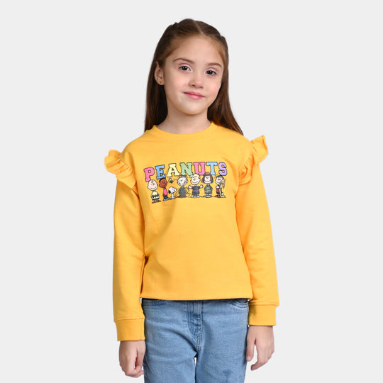 Girls Fleece Sweatshirt Peanuts-Golden Rod