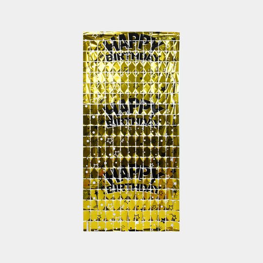 Foil Fringe Curtain Party Backdrop
