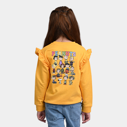 Girls Fleece Sweatshirt Peanuts-Golden Rod