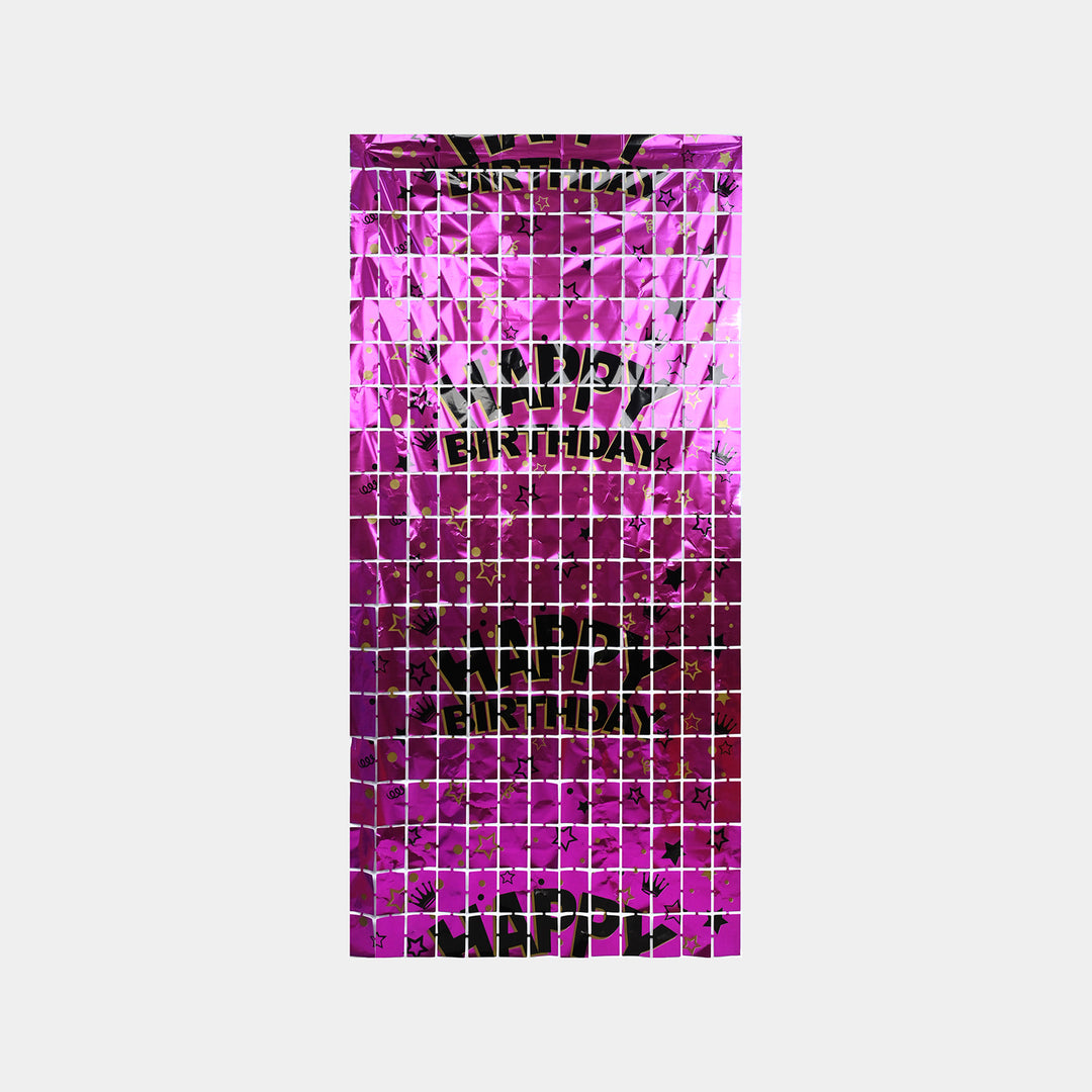 Foil Fringe Curtain Party Backdrop