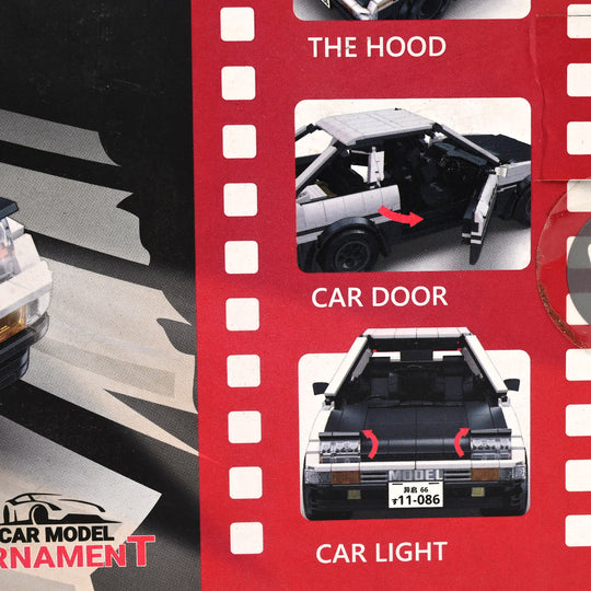 Puzzle Assembly 16 Grid AE86 Car