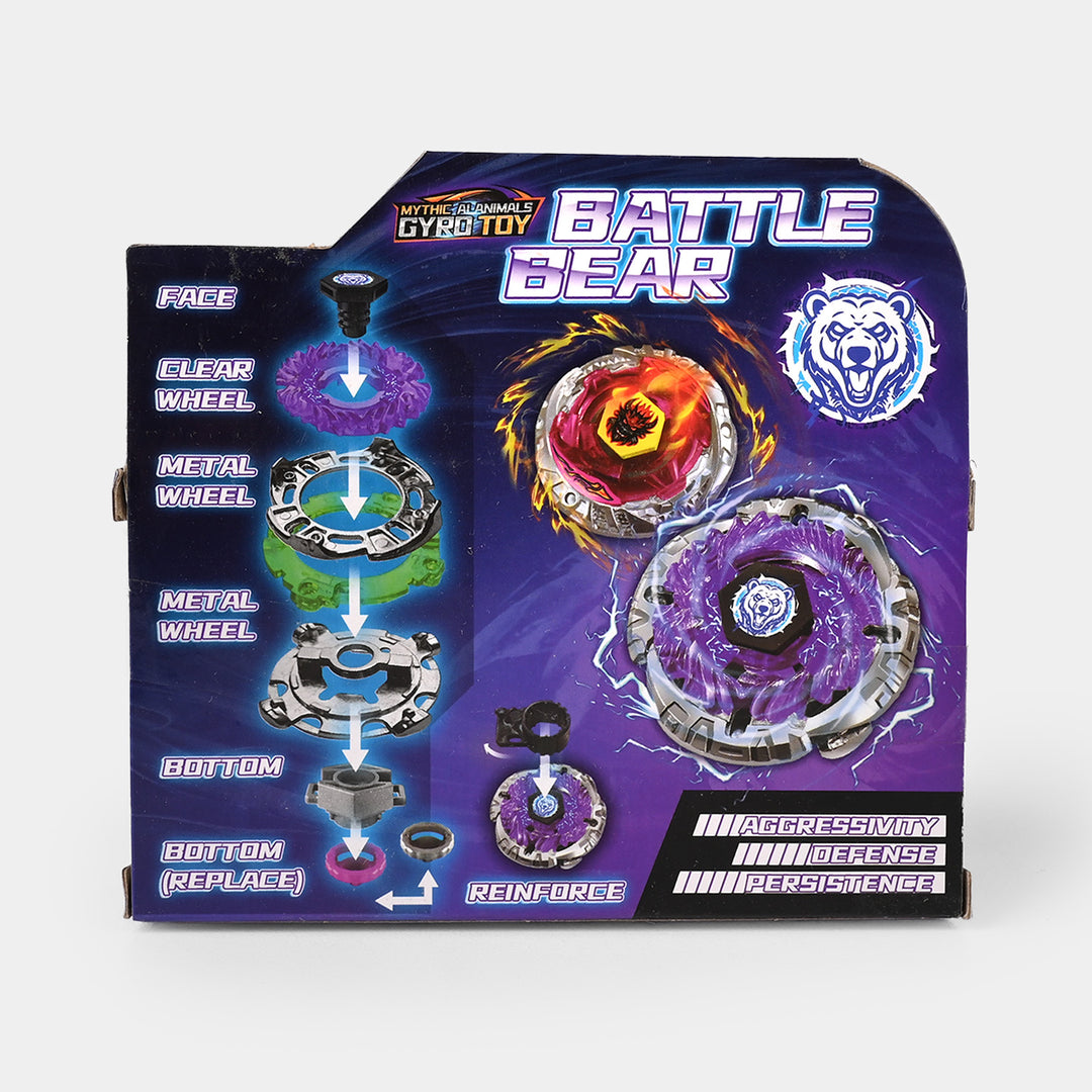 4D Burst Spinning Top Gyro Battle Set For Kids