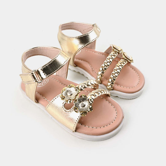 Girls Sandal 1328-Golden