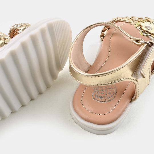 Girls Sandal 1328-Golden