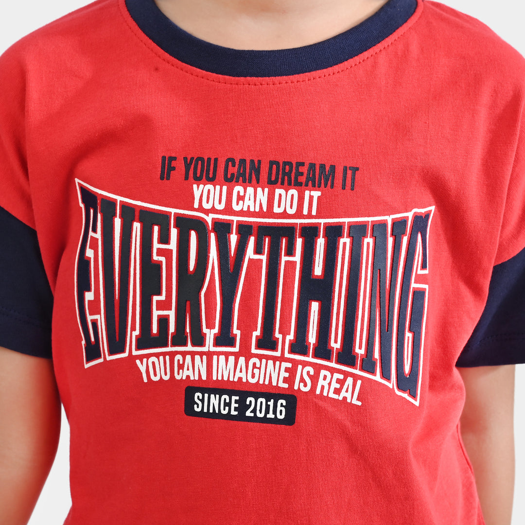 Boys Jersey/Terry 2 Piece Suit Everything-H.Red